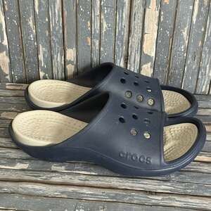 Crocs Men's Baya Slide on Sandals Blue Sz 11 Casual